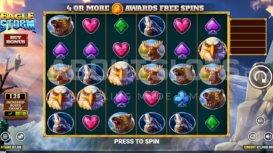 A casino slot in the wilderness.