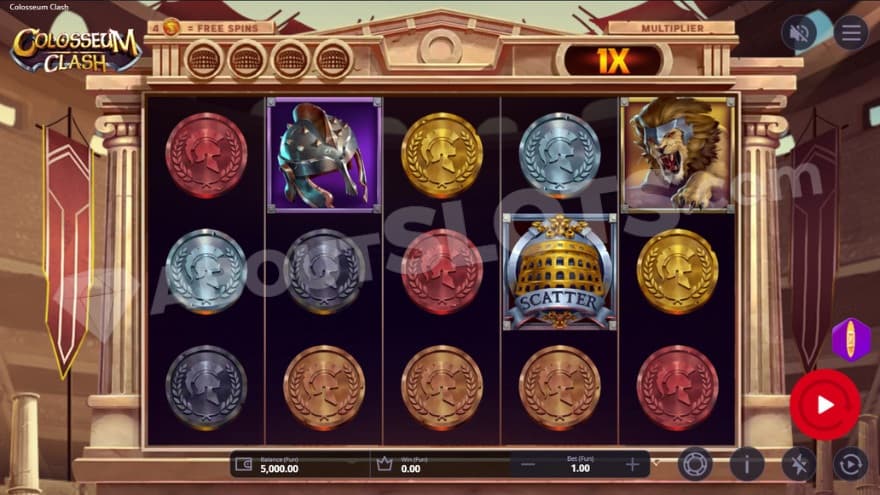 Base game where you can see the Colosseum in the background.