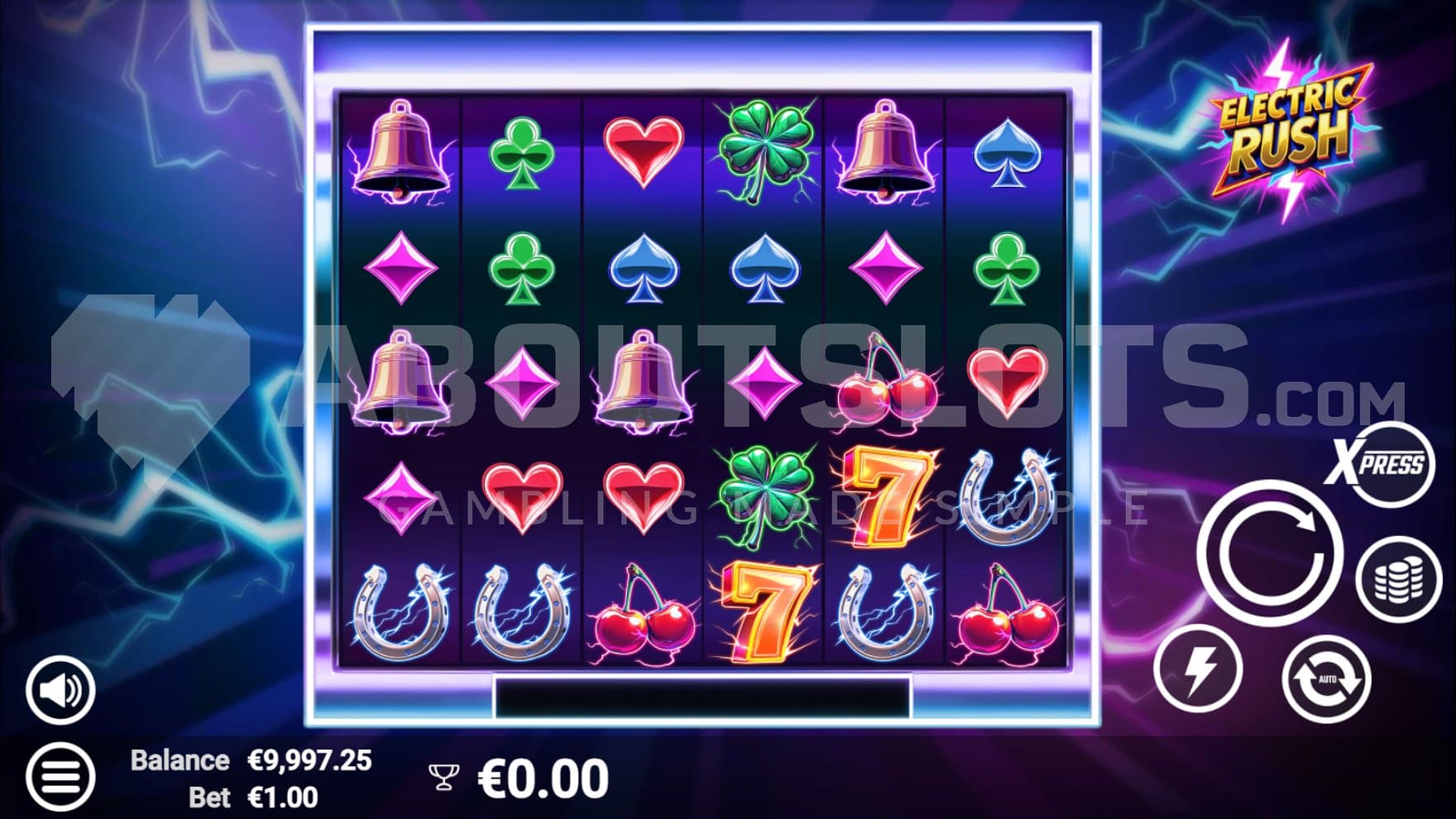 A casino slot with 6 reels.