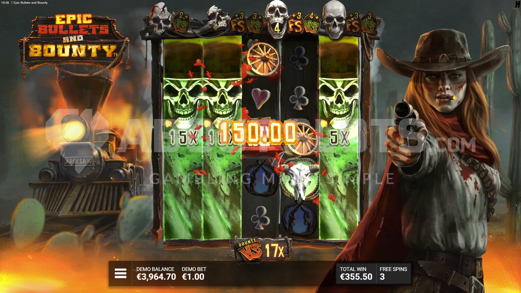 Go Ahead, Make Her Day bonus in progress, showing 3 reels converted to DualReels with multipliers.