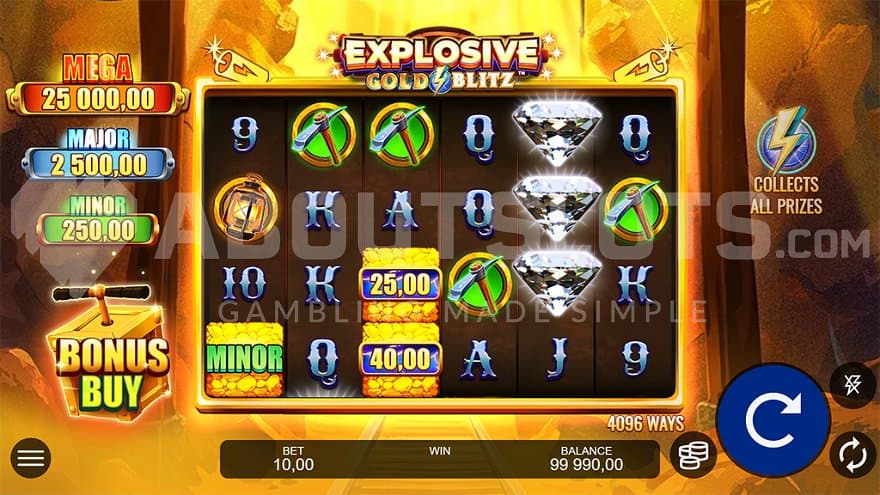 A casino slot in a mine.