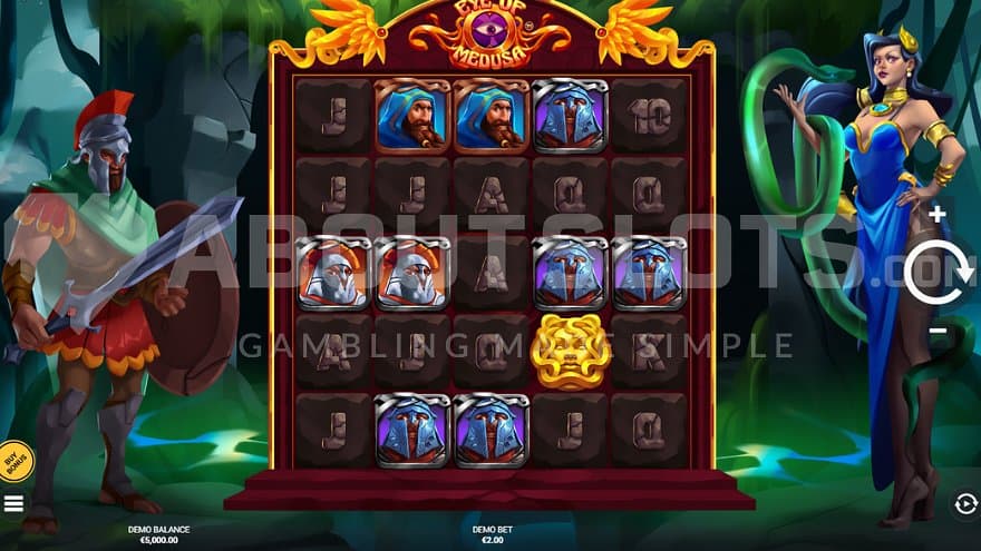 A casino slot with 5 reels and 4 rows.
