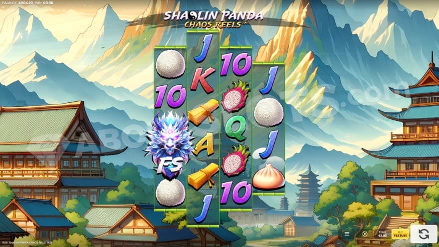 Base game where you ca see a small, beautiful town in the background.