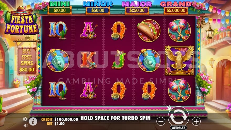 A casino slot in a Mexican street.