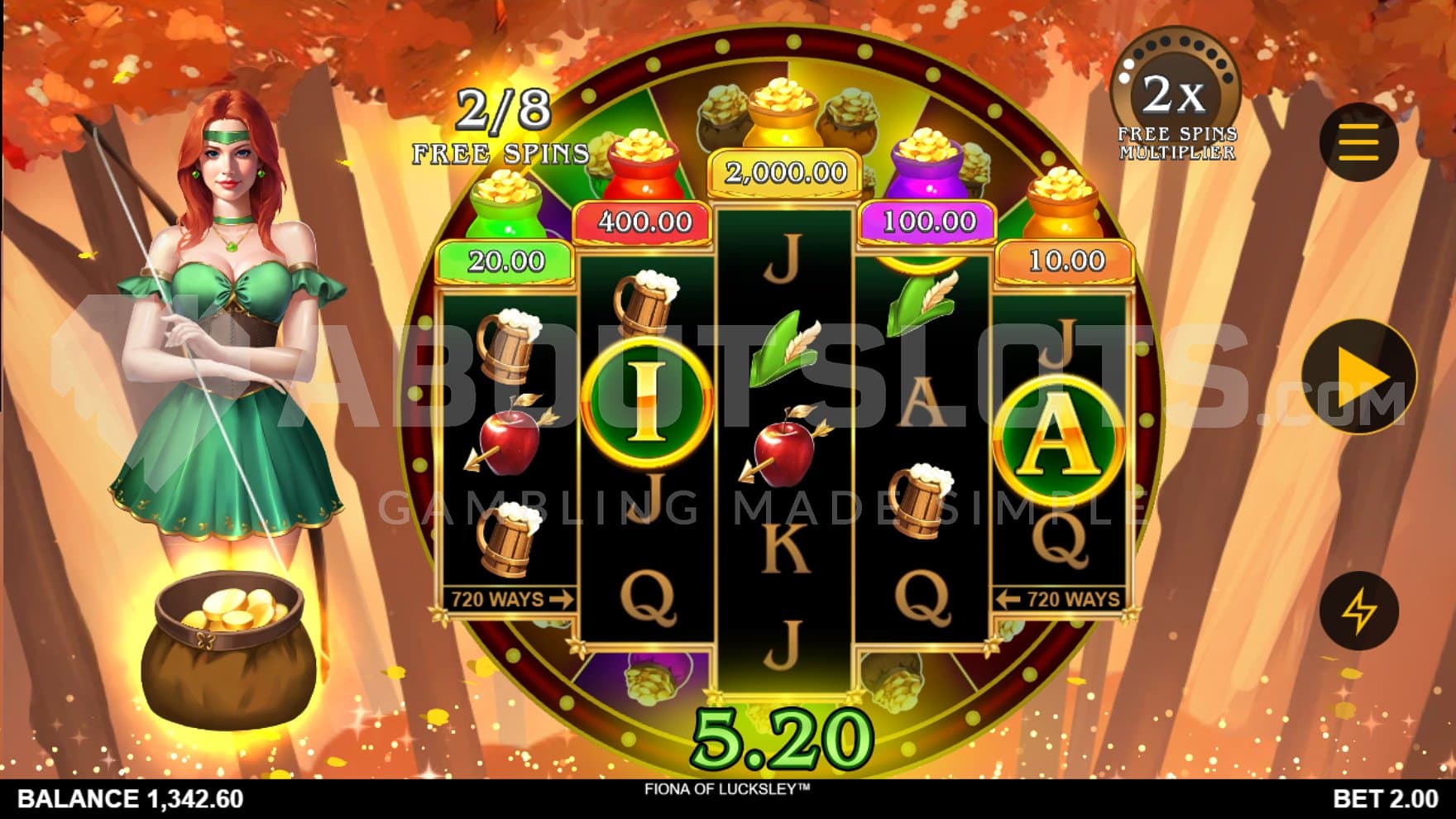 Second of eight Free Spins.