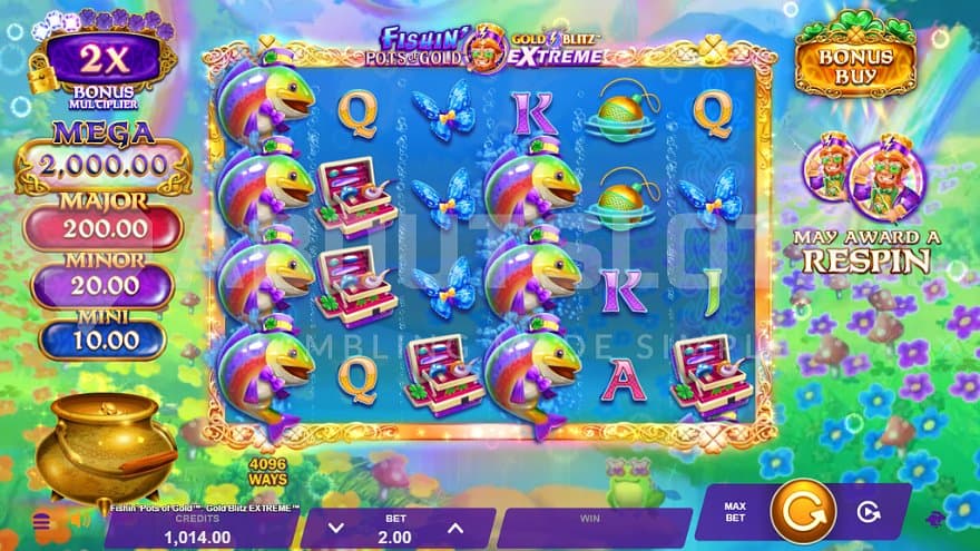 A casino slot by a river.