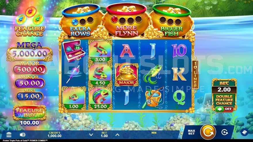 A casino slot under water.
