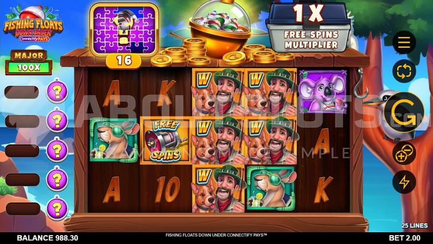 A casino slot with a fishing theme.