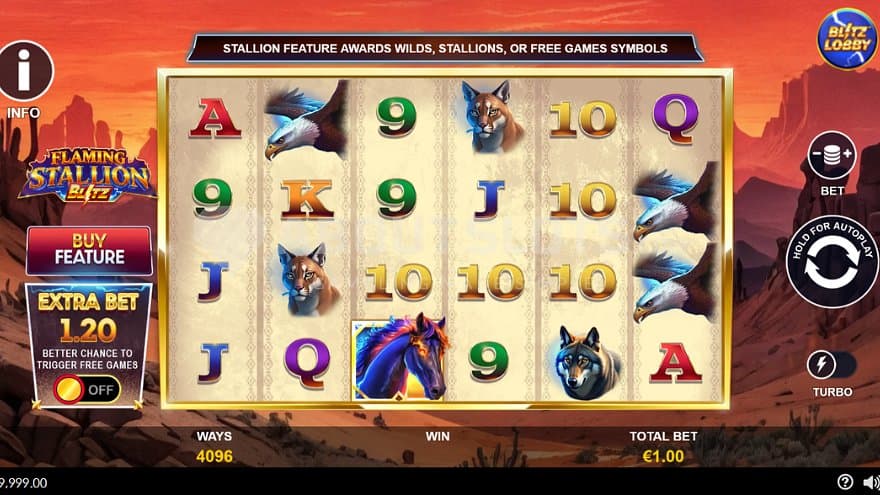 A casino slot in a dry landscape.