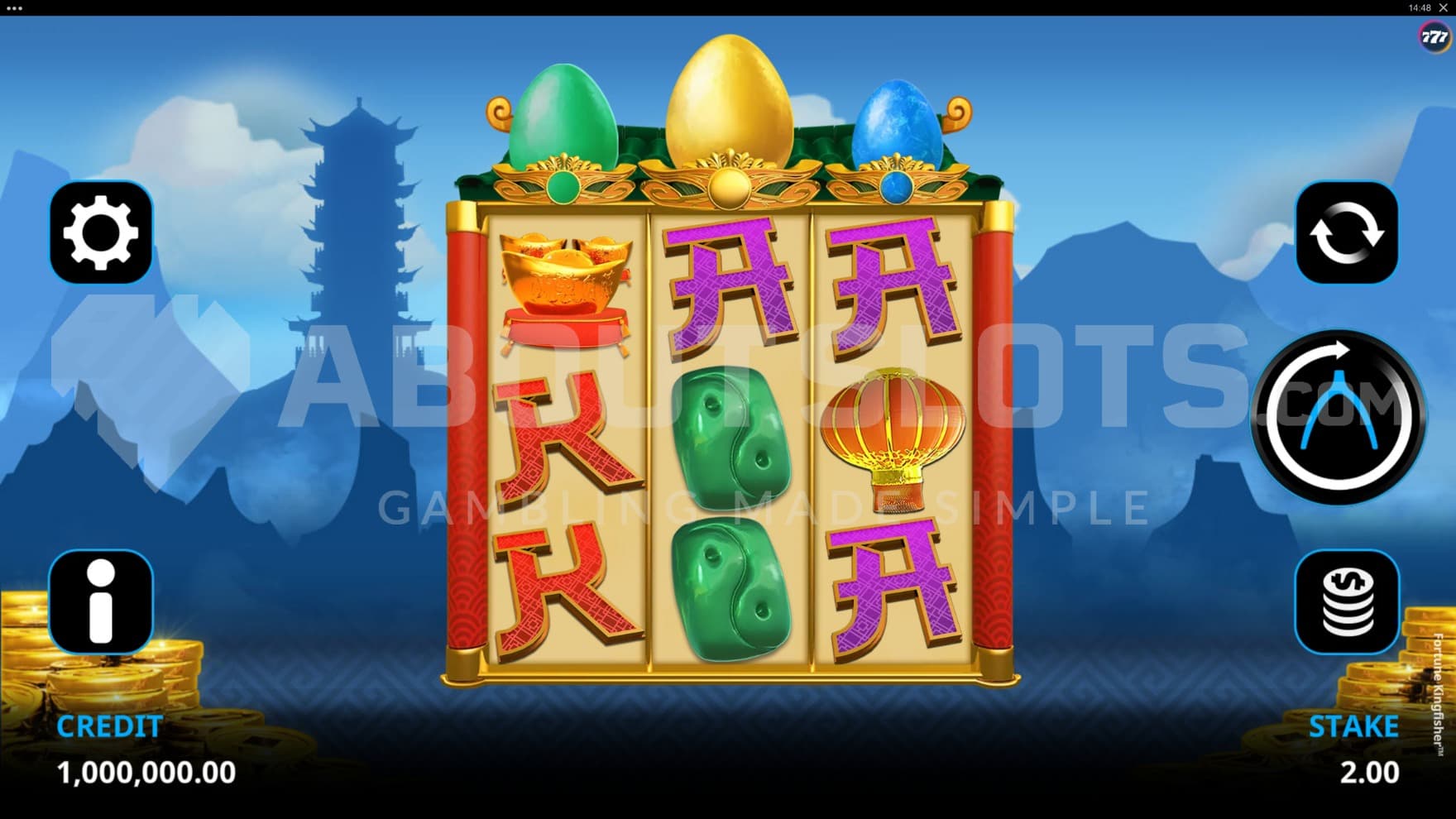 A casino slot with 3 reels and 3 rows.