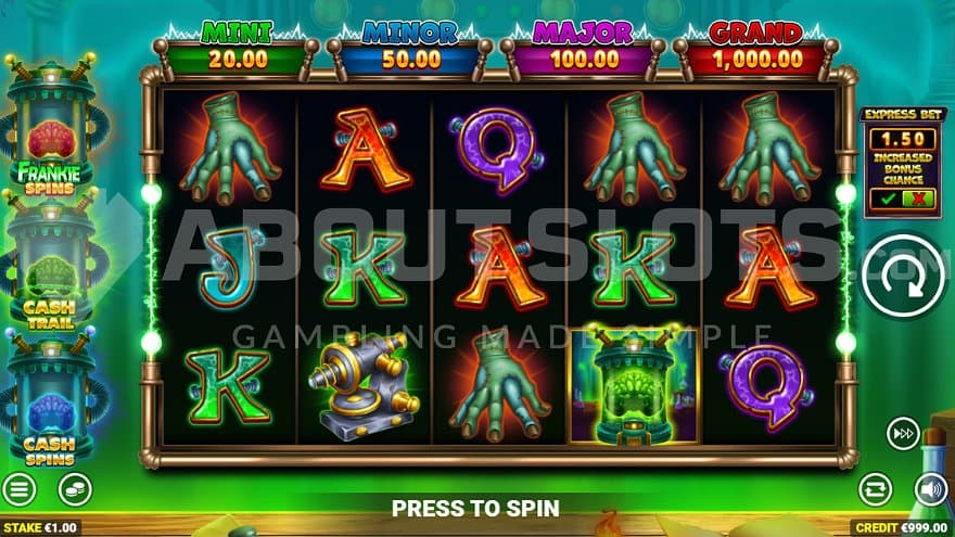 A casino slot with 5 reels and 3 rows.