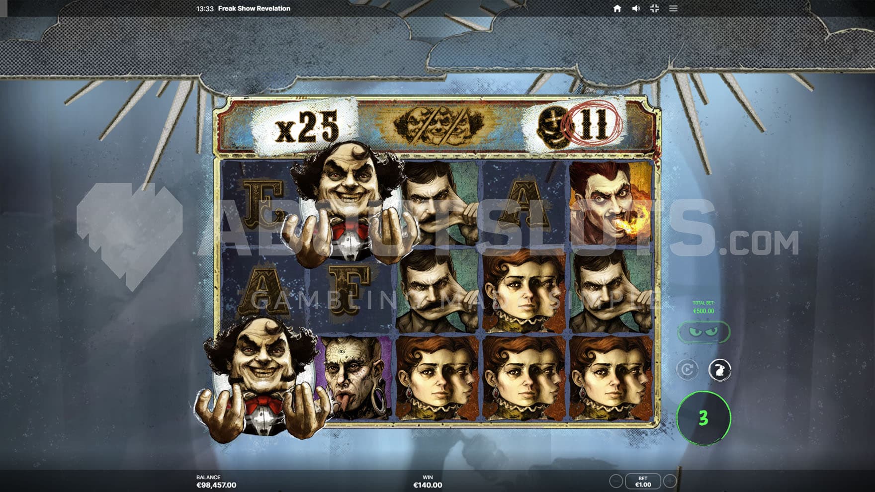 Heaven Spins in progress, showing 2 Host Wilds appearing on reel 1 and 2, triggering features.