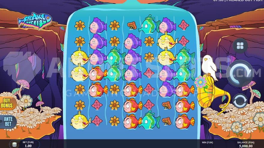 A slot with 7 reels and 7 rows.