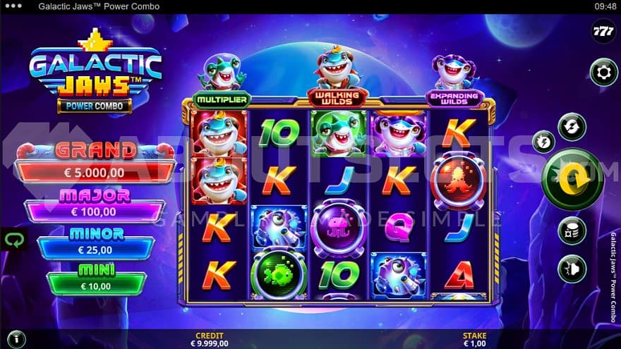 A casino slot with 5 reels and 4 rows.