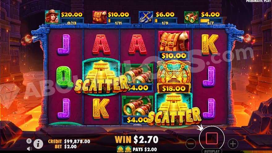 A win in the free spins feature.