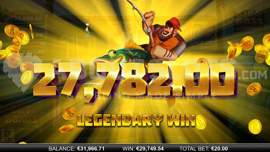 A legendary win of 1,487X the win.