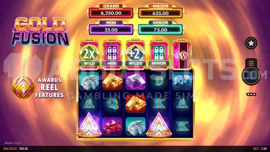 A casino slot with 5 reels and 3 rows.