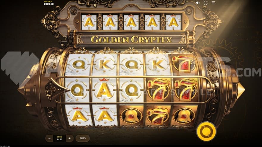 A casino slot with 5 reels and 3 rows.