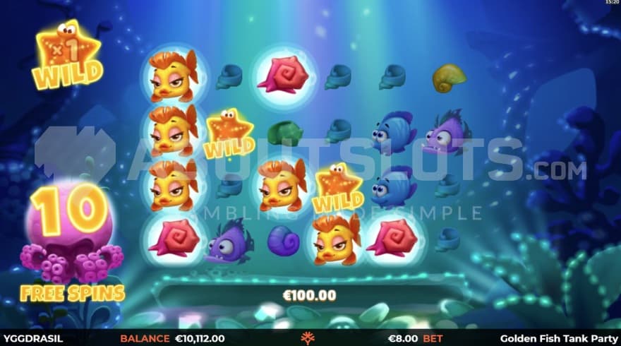 A screenshot of the Wild Free Spins feature.