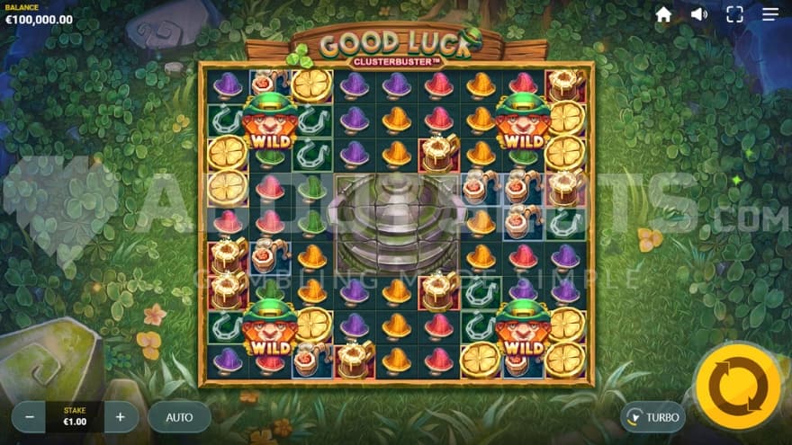 A casino slot with 9 reels and 9 rows.