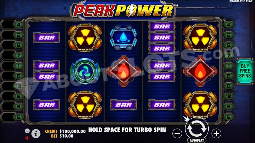 An image of the base game view, taking place in some sort of nuclear plant or alike