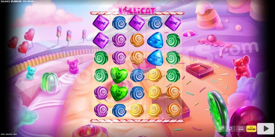 An image of the colorful base game view