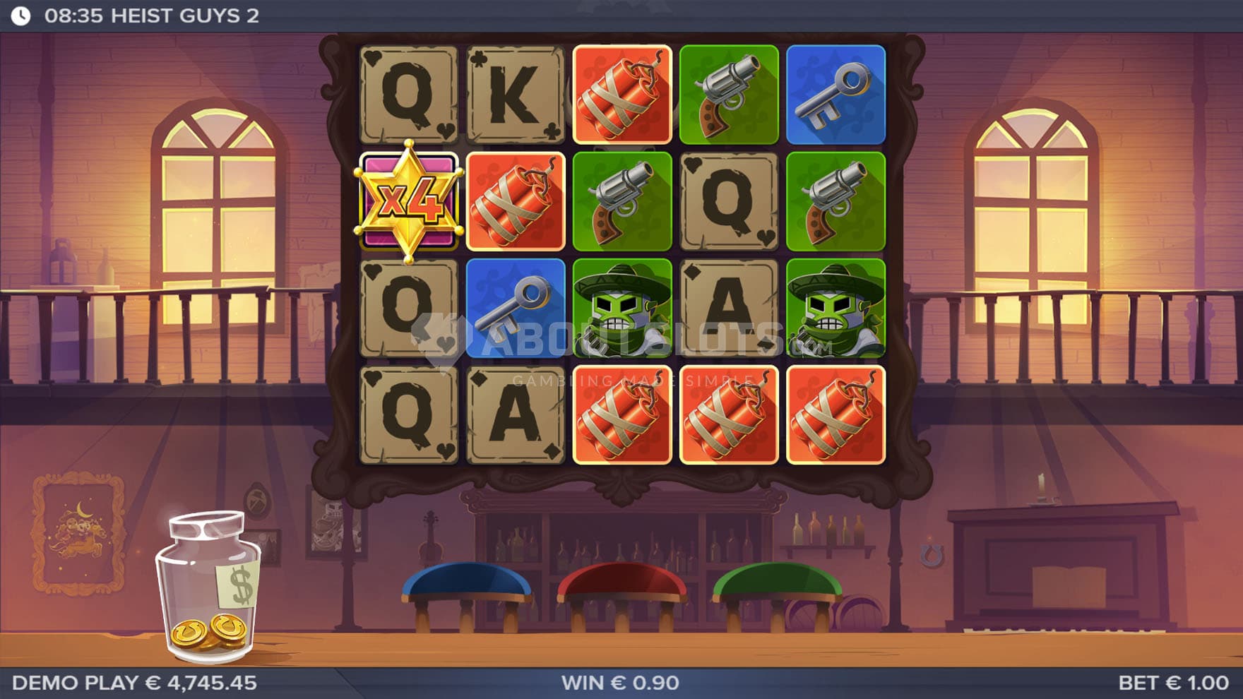 Super Wild in the base game with a multiplier increased to x4.