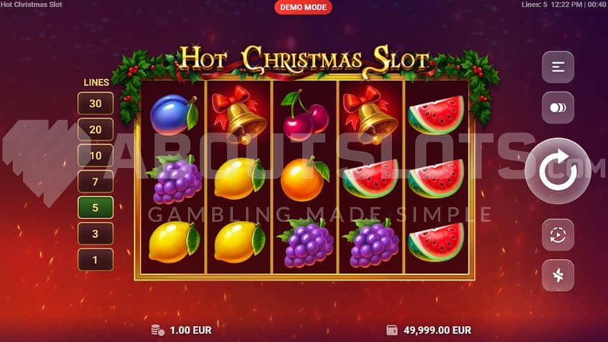 A casino slot with 5 reels and 3 rows.