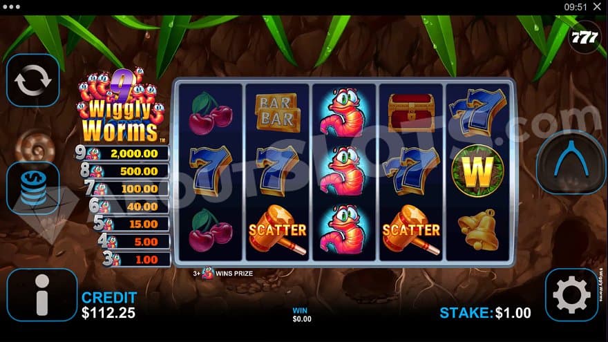 Five reels in the underground.