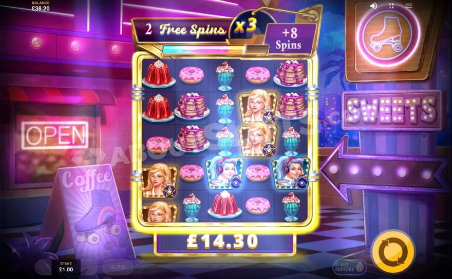 Bonus game with a 3X win multiplier.