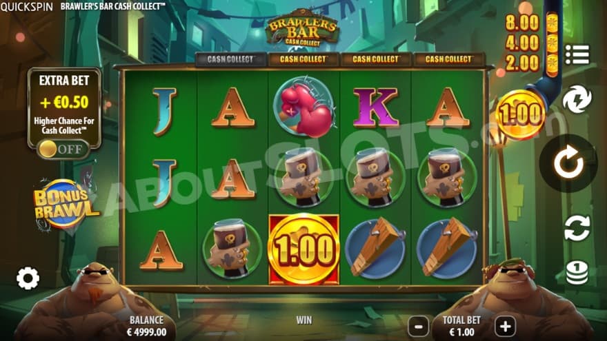 Base game where you can see a scary alley in the background.