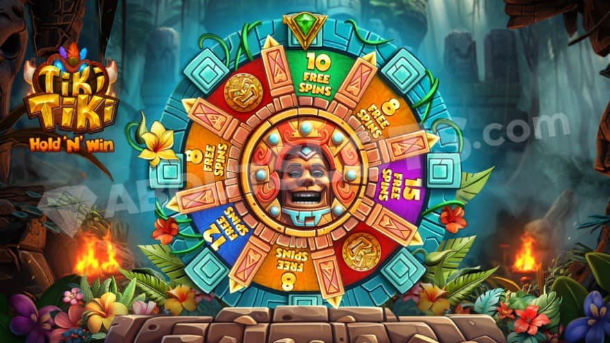 A big fortune wheel being present, showing different amount of free spins.
