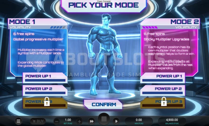 Pick Your Mode with two options to choose from.