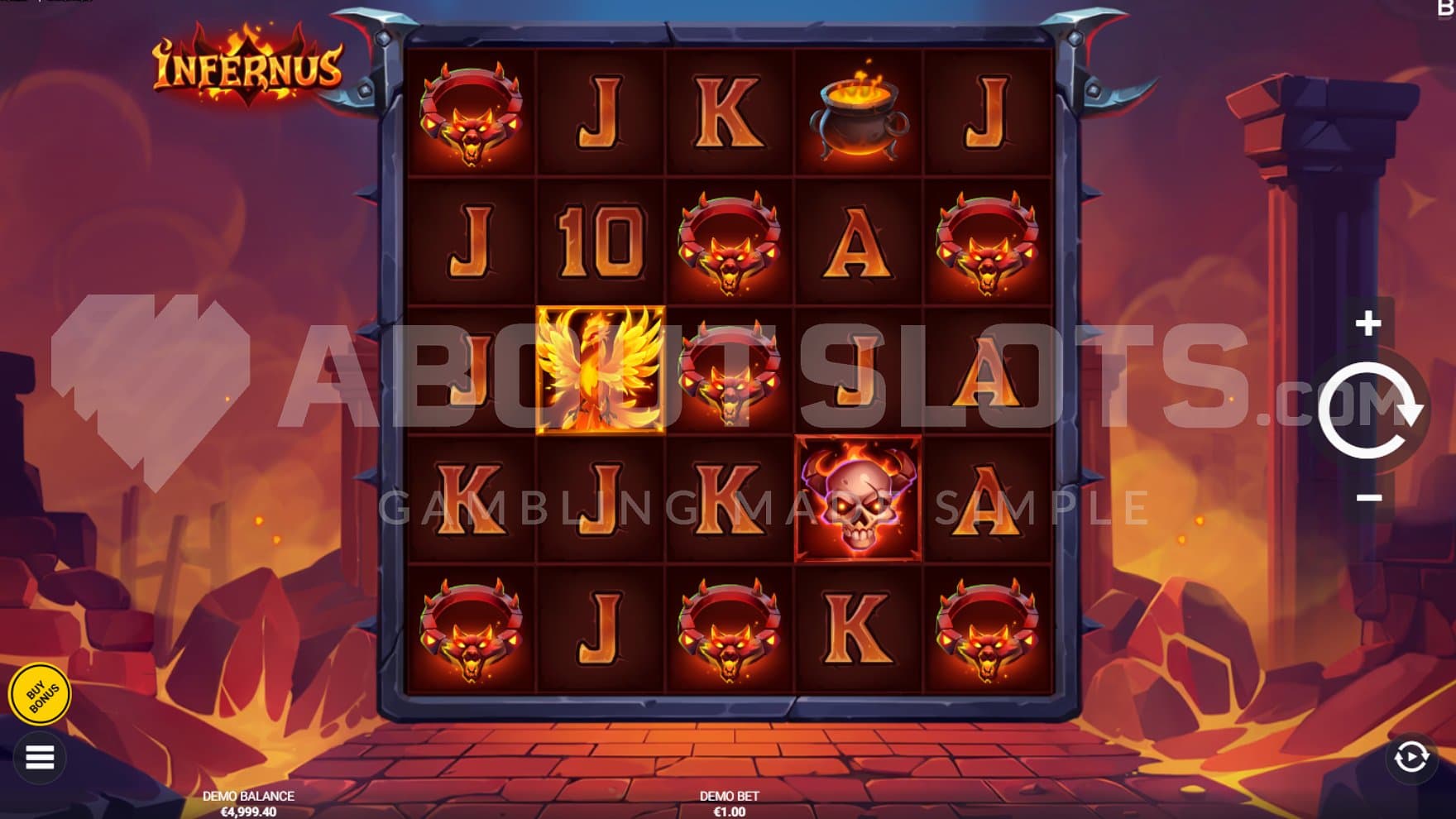 A casino slot in hell.
