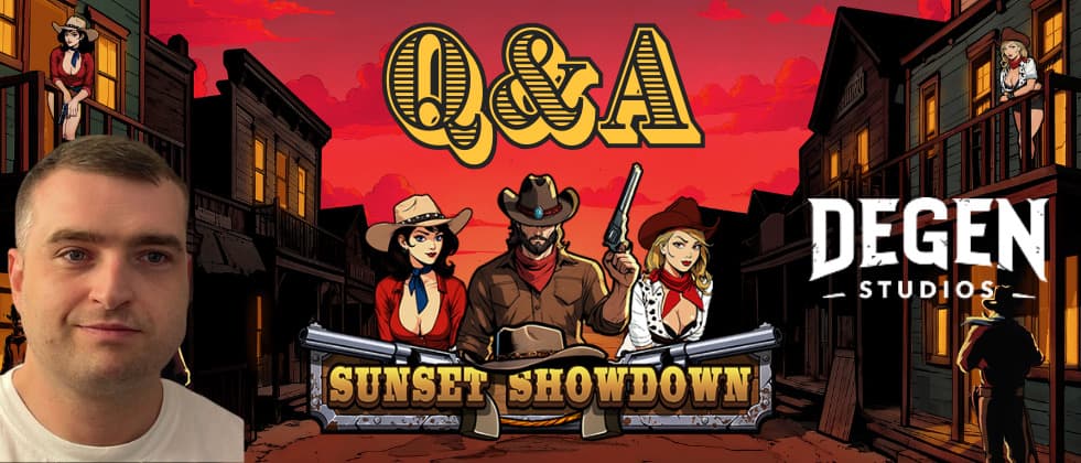 Danny Gordon on the left side, with a logo of the game in the middle, and the Degen Studios logo being presented on the right side.