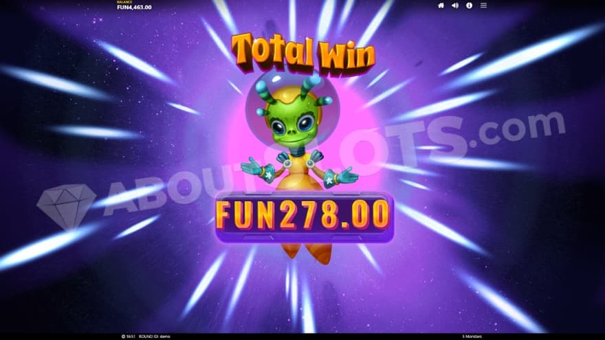 An image of the big win view