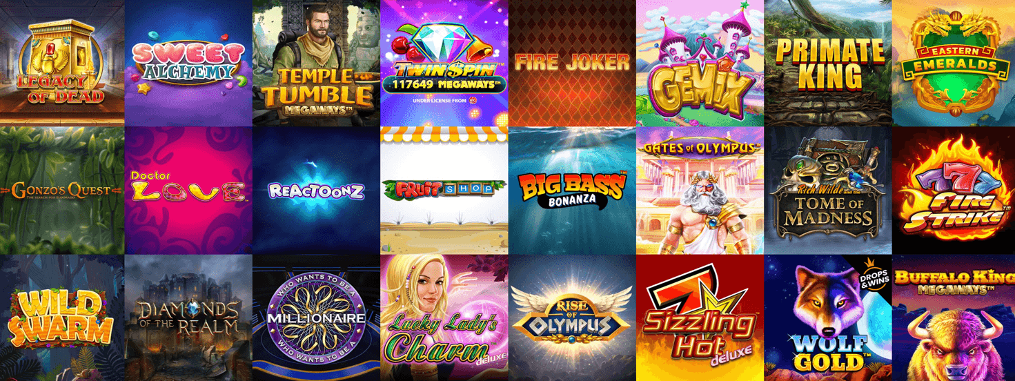 A picture containing text, slot machine, different, bunchDescription automatically generated