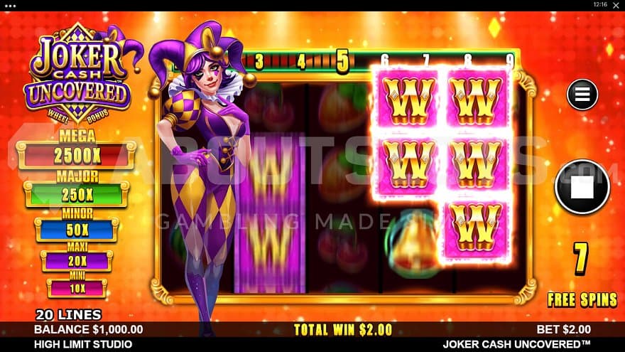 Wild Symbols on reels 4 and 5 in the Free Spins.
