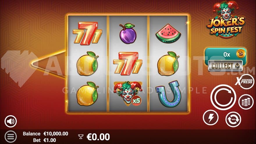 A casino slot with a retro style.