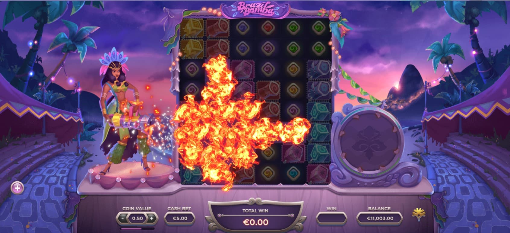 Brazil Bomba Slot Gameplay