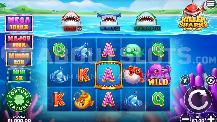 A casino slot under water.