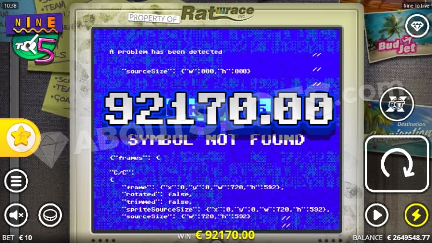 A screenshot of a max win on a God Mode bonus buy.