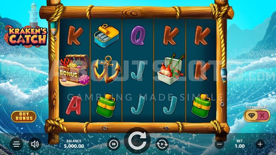 A casino slot with a fishing theme.