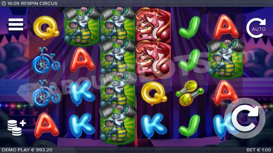 Base game with a Circus tent in the background.