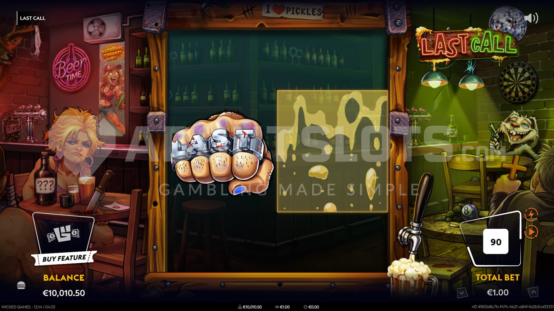 Scatter Respin triggered in the base game.