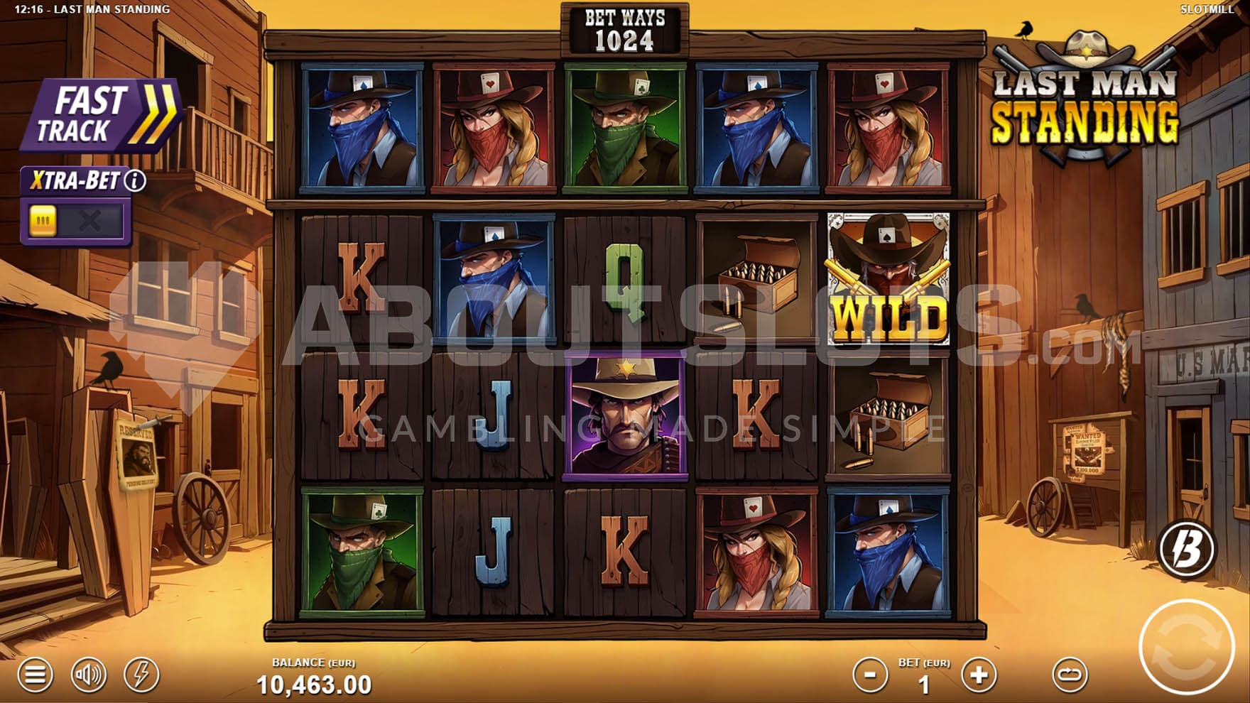 Base Game view of a 5x4 grid with a mix of high, low-paying, and special symbols.