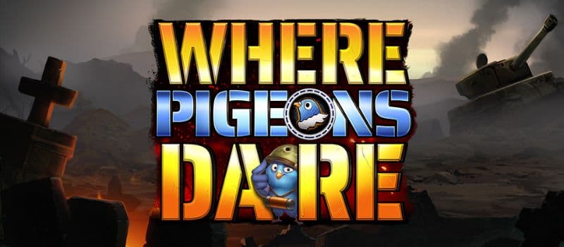 Banner for the new game from leoVegas studio, Where Pigeons Dare.