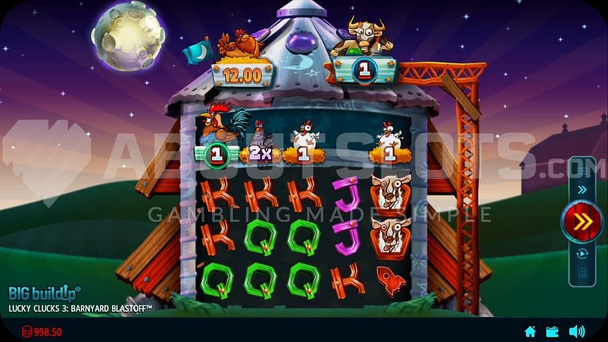 A casino slot at a farm.