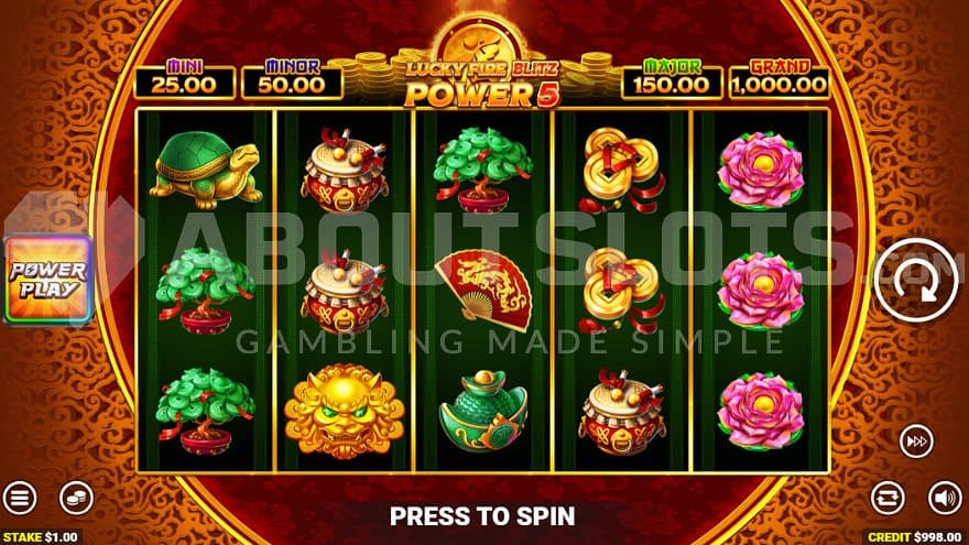 A casino slot with an Asian theme.