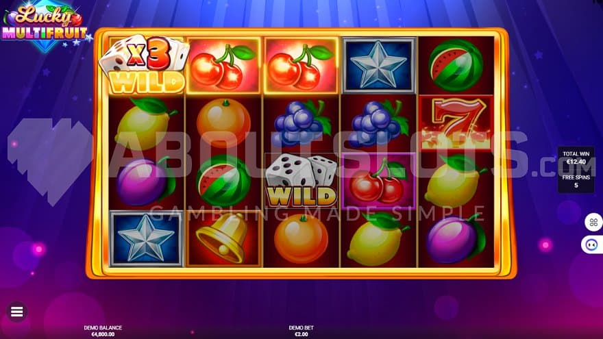 A 3x multiplier wild on the first reel in the Free Spins.